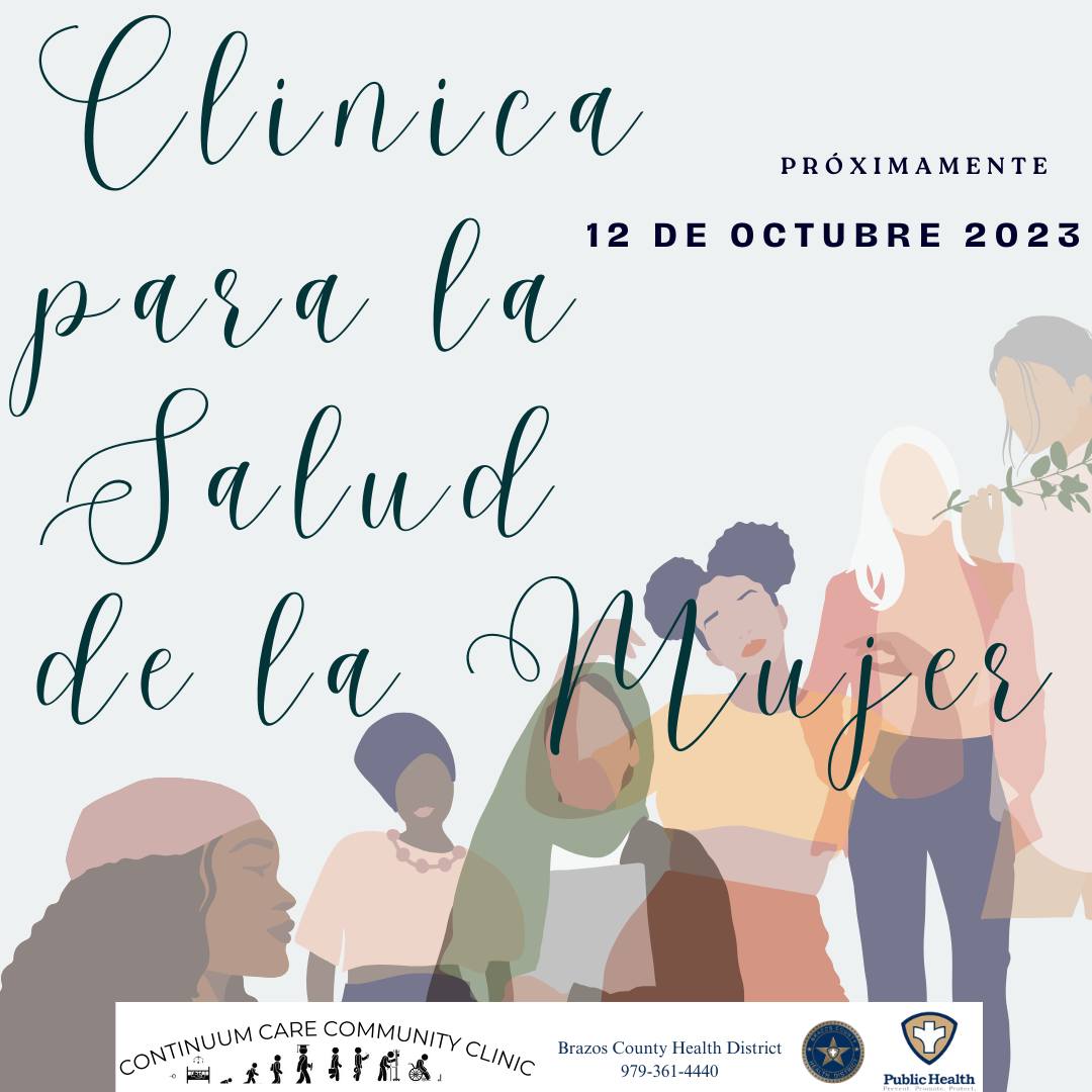 Next week! Brazos County Health District is opening a Women's Health Clinic! Breast screenings and birth control will be available in addition to other services. For more info, visit brazoshealth.org

Picture credit: Brazos County Health District