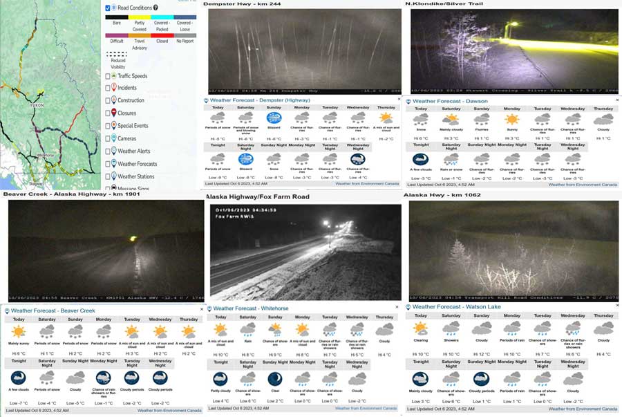 #Blizzard is forecasted for #YT Sunday.  #Truckers, make sure your bling is ready to go.  @511yukon Thank you for all the updates and everything you do.