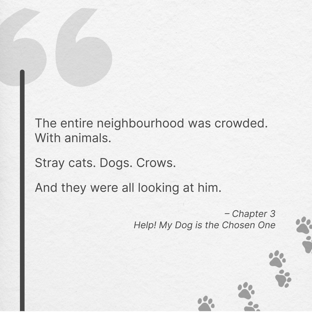The day has finally arrived when I get to share a quote from my WIP with the world!

This is just one very small excerpt of the book.

What do you think?

#fantasyauthors #fantasybooks #urbanfantasy #selfpublishing #bookquote #comingsoon #writingcommunity #HMDITCO #dogs