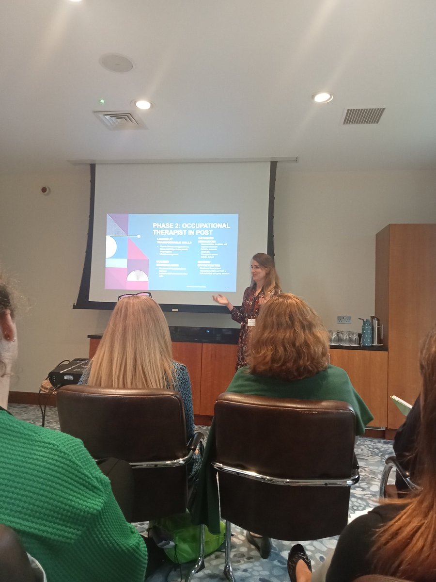 My @Peamount_Health colleague Lizzie Kavanagh presenting on setting up a RMD OT service. Fantastic presentation. Well done Lizzie #AOTI2023
