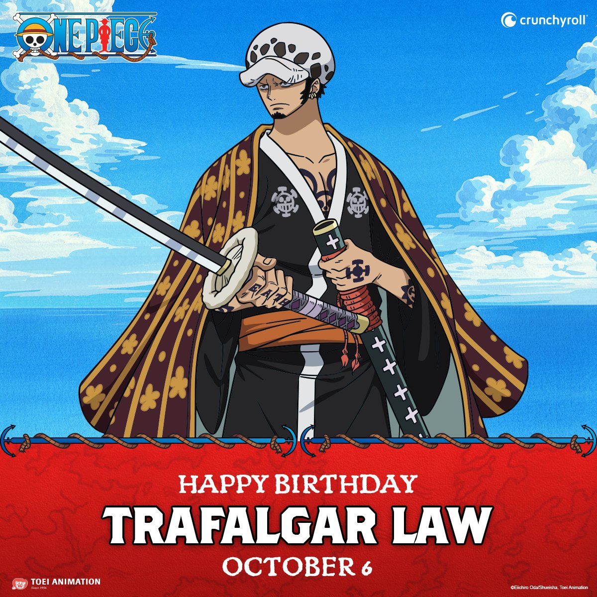 Don't be in shambles, it's Law's birthday! 🎂 🥳 #OnePiece