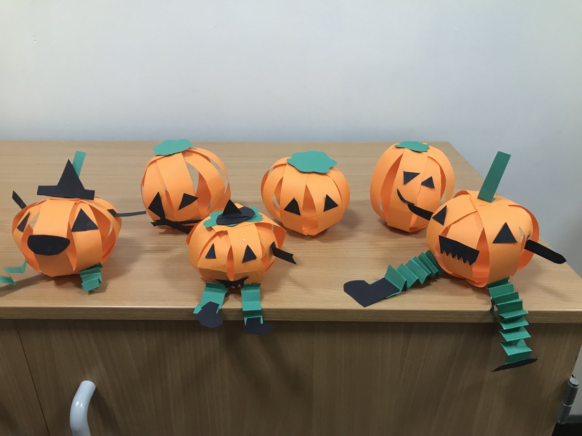 Some of the children had a great time in our after school Creative Club on Wednesday. They have started thinking ahead to the end of this month and made some fantastic pumpkins! #pumpkins