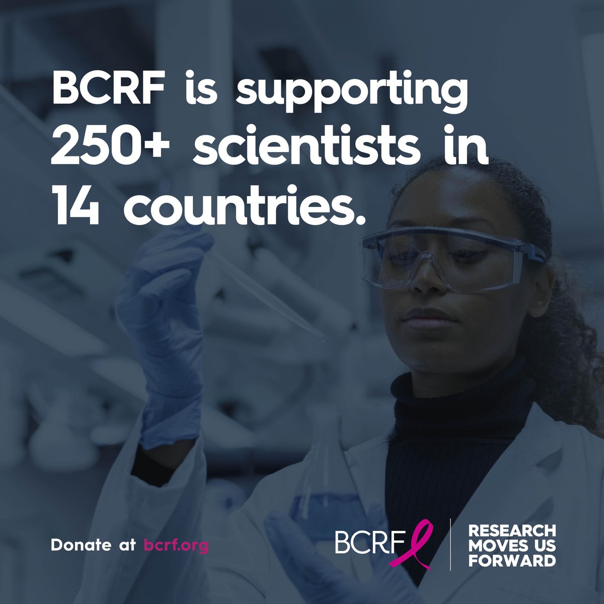 Once again, BCRF is the world's largest private funder of breast cancer research and metastatic breast cancer research. And we’re not slowing down.  Research will move us forward faster toward a future without breast cancer. Click below for more info.

bit.ly/3CxWtTe