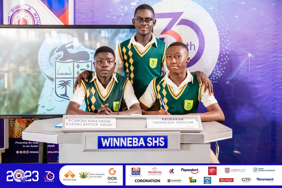 CampusHypeCrew's tweet photo. PRELIMS (#NSMQ2023) ; 
KNUST SHS

UP NEXT ! 
St Mary's Seminary SHS, Winneba SHS and Ekumfi T.I Amass

#NSMQ30 | #CampusHypeCrew🇬🇭 https://t.co/HBmv8xW8Ld