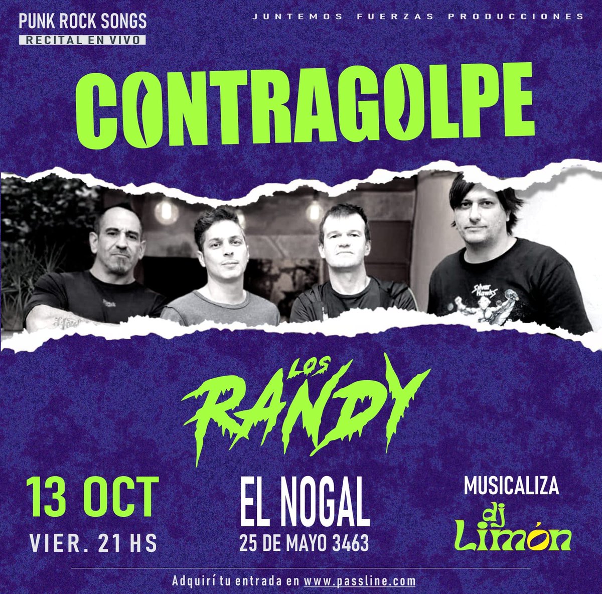 #ANIVERSARIO: El 6 de oct de 1996 CONTRAGOLPE daba su primer #show. 
La semana que viene tocamos de nuevo! LCDLL!!! 💪🏻🎸