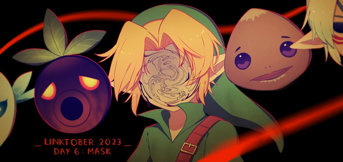 #linktober2023 day 6 mask your true face, what kind of face is it?