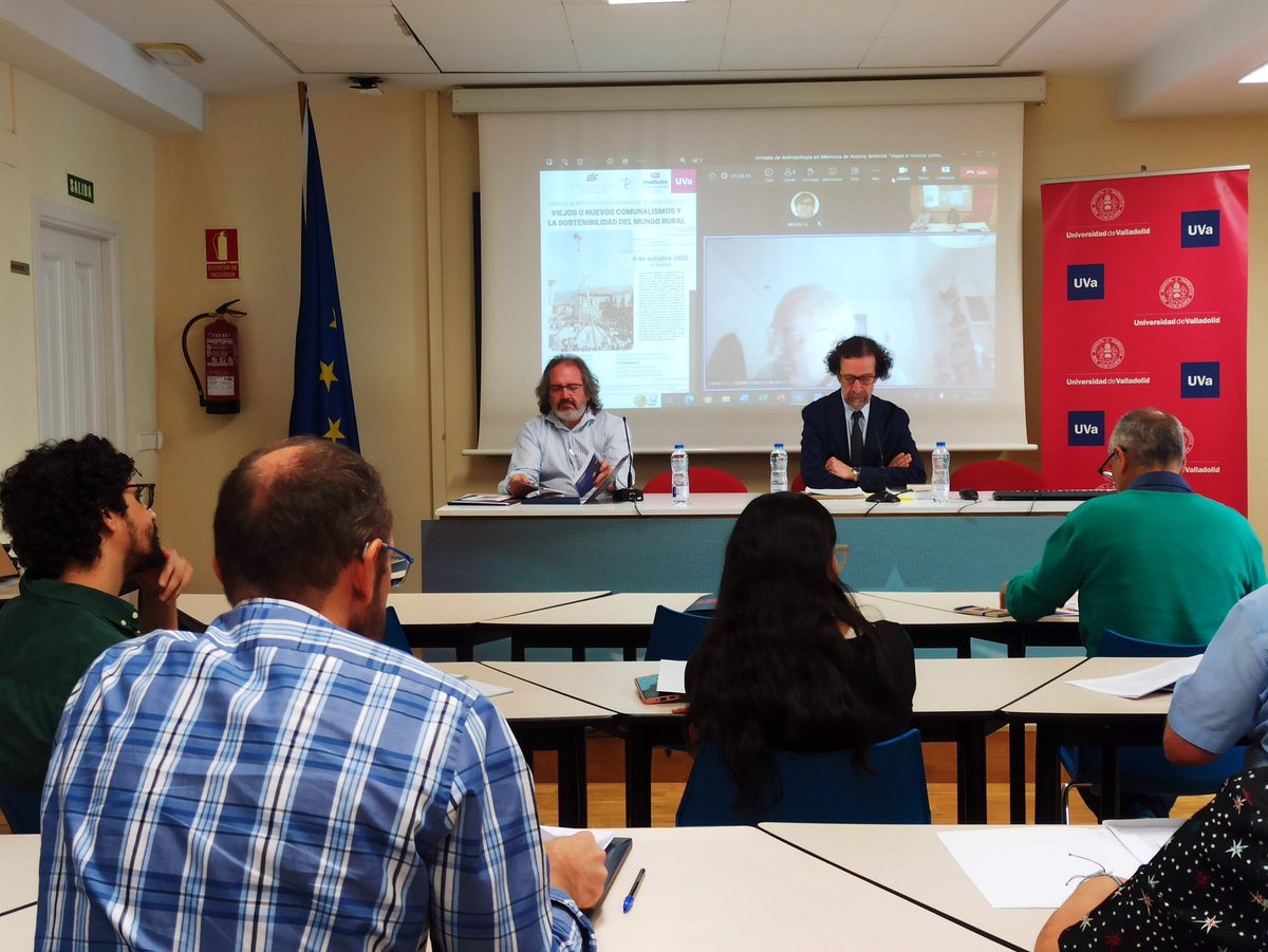 Hoy abordábamos los viejos comunalismos y la sostenibilidad del mundo rural en la Jornada de Antropología en memoria de Anthony Arnhold <a href="/catedrapci/">Catedrapci_uva</a>