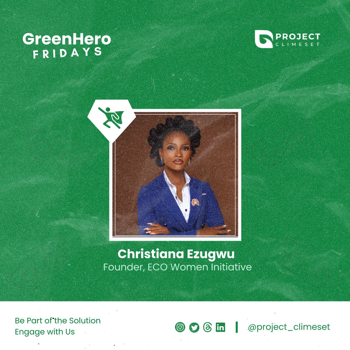 ProjectClimeset's tweet photo. At the helm of the Eco Women Initiative, @Eco_officiall is on a mission to create sustainable, equitable communities where women have a voice and a seat at the table. πͺπΏ
#GreenHeroesNaija
#ProjectClimeset https://t.co/FK8o5cEf8V