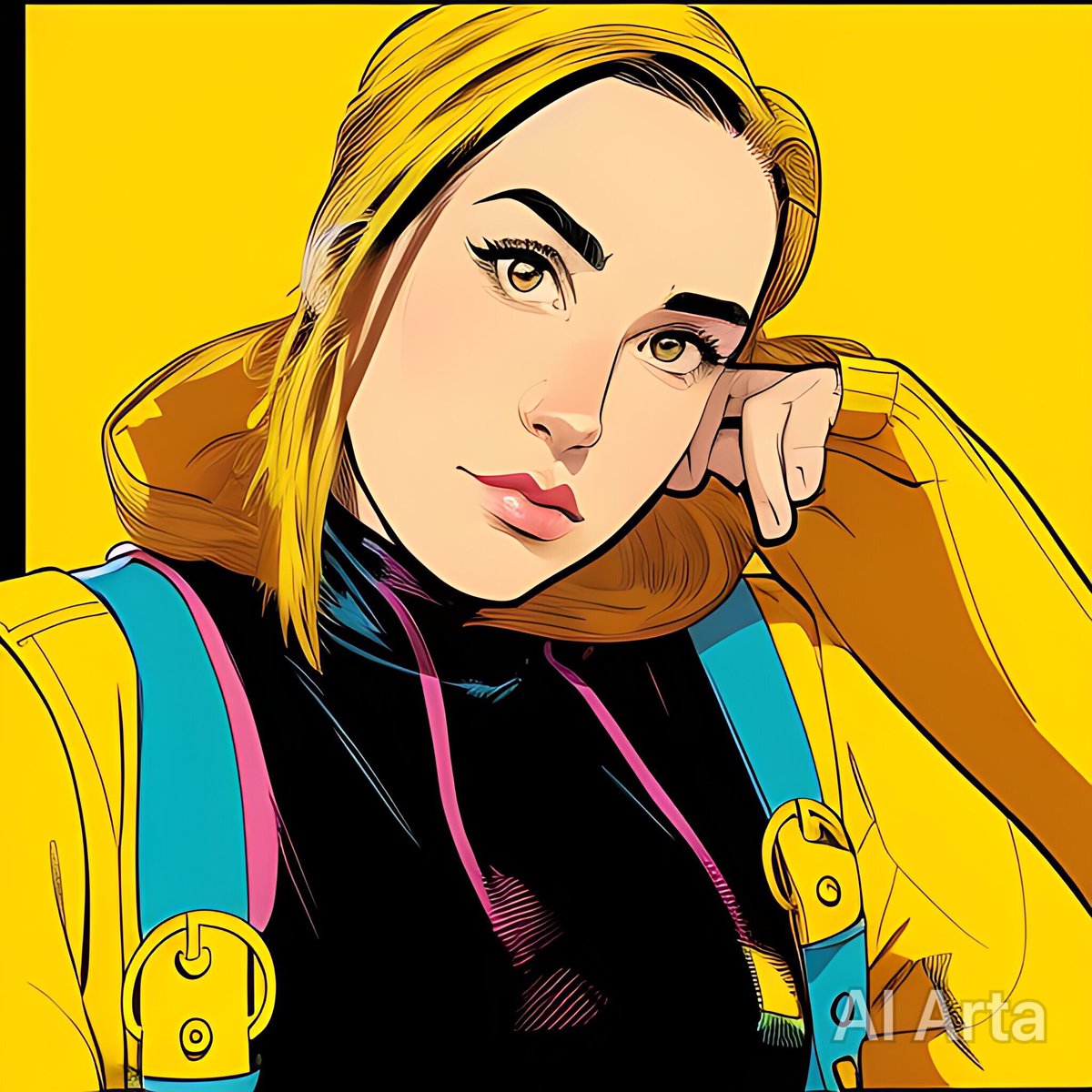 miss_micro's tweet photo. @bbuildingnorris I wish I would have saved them but I was so annoyed and deleted the app- the only one I kept was a cartoon one (bc it was all yellow) that doesn’t look anything like me.  🙃 https://t.co/ibwWaocG7j