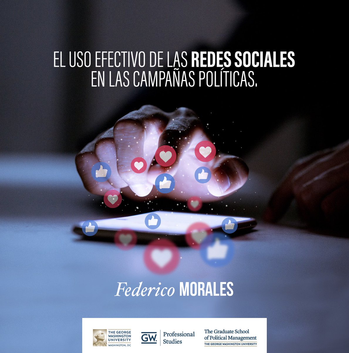 Aprende de Federico Morales, consultor en campañas electorales a nivel nacional, estatal y municipal en Argentina, Bolivia, Chile, Ecuador, entre otros, en nuestro seminario el 3 y 4 de noviembre.

¡NO TE LO PUEDES PERDER! tinyurl.com/3zjn79s9
