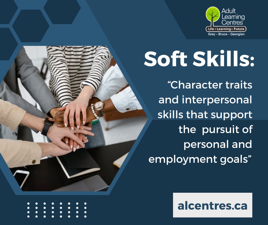 Join our next in-person Soft Skills Fundamentals workshop to learn the workplace skills that are in demand! Oct. 26 &amp; 31, 9am- 3:30pm at VPI Walkerton
VPI: 519-881-4900 x2510 OR Walkerton ALC: 519-881-3858
#communication #personalmanagement #problemsolving #teamwork
#PleaseShare