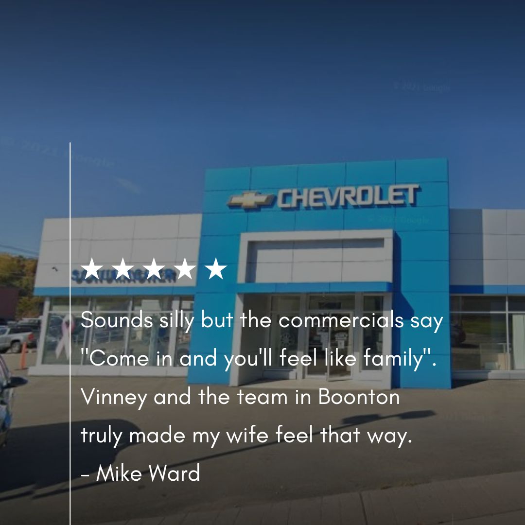Thank you Mike for the raving five-star review and for choosing Schumacher Chevrolet of Boonton for all of your Chevrolet needs! #FanFriday #SchumacherChevrolet #BoontonNJ #Chevy