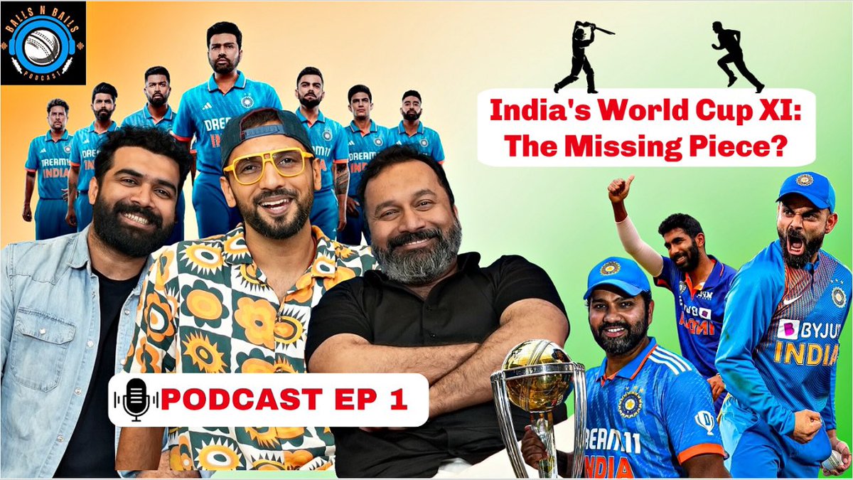 Utkarsh Naithani (@utkarshnaithani) on Twitter photo 1st #Podcast alert!
Just 3 #Cricket Lovers, talking seriously about cricket jokingly.
Please watch The 1st Episode, as <a href="/punitjpathak/">Punit J Pathak</a> <a href="/YashThakurYT/">Yash Thakur</a> and yours truly discuss the #icccricketworldcup2023 chances of team #India and the missing piece in our XI !!!
(PS: Don’t miss the 1st #Podcast alert!
Just 3 #Cricket Lovers, talking seriously about cricket jokingly.
Please watch The 1st Episode, as <a href="/punitjpathak/">Punit J Pathak</a> <a href="/YashThakurYT/">Yash Thakur</a> and yours truly discuss the #icccricketworldcup2023 chances of team #India and the missing piece in our XI !!!
(PS: Don’t miss the