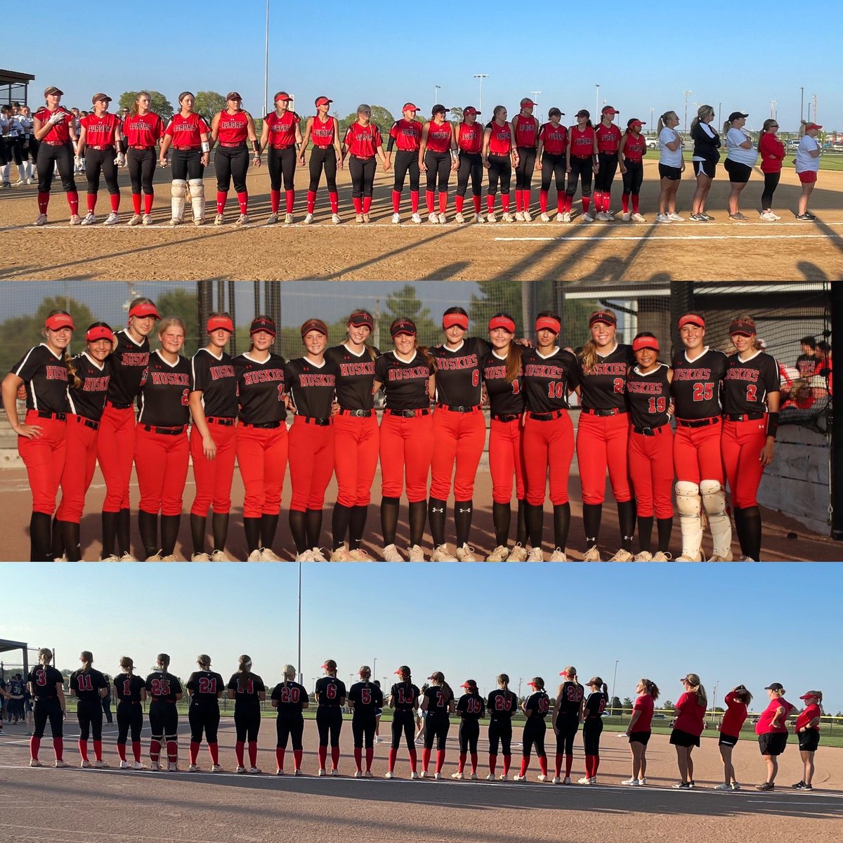 Good Luck to the Aurora Husky softball team as they travel to Blair for district finals. 🐾🥎 
#aurorahuskies @SoftballHusky