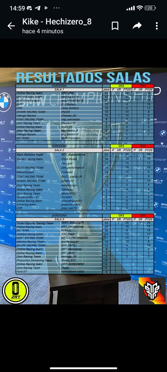 Buenas tardes Guap@s.
#RaceDay🏁
Campeonato BMW
Dos Qualys Dos Carreras 
IV GP Deep Forest
By <a href="/zeroracingteam/">zeroracingteam ZRT</a> &amp; <a href="/ScuderiaORT/">ORT Championships</a> 
Abrimos Directo 22:15   ⬇️
Twitch.tv/Overtake68tv
Pasate, anima, respeta y disfruta
Let's have fun guys 🤟