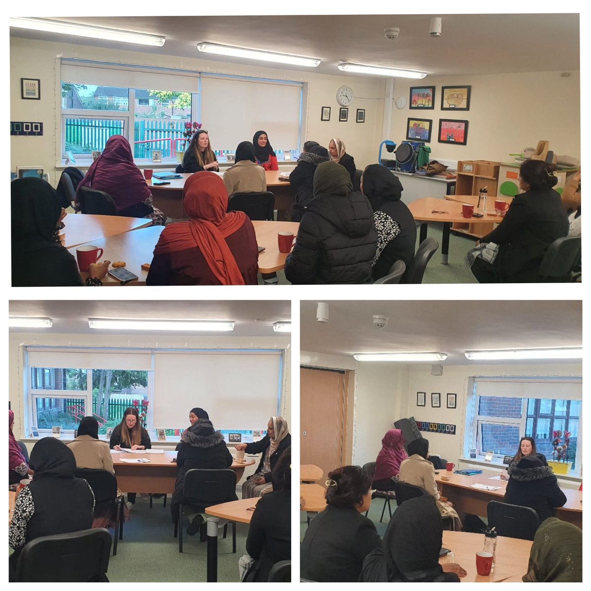 CHAI_Project's tweet image. Fantastic sessions happening @freehold chai, discussions about the &quot;Multiply&quot; course with @MyGreatPlace. Objects and #storytelling &amp;amp; the amazing mums made these lovely canvas bags to carry objects for storytelling #ImprovingEnglish #ImprovingMaths #reducingIsolation #confidence
