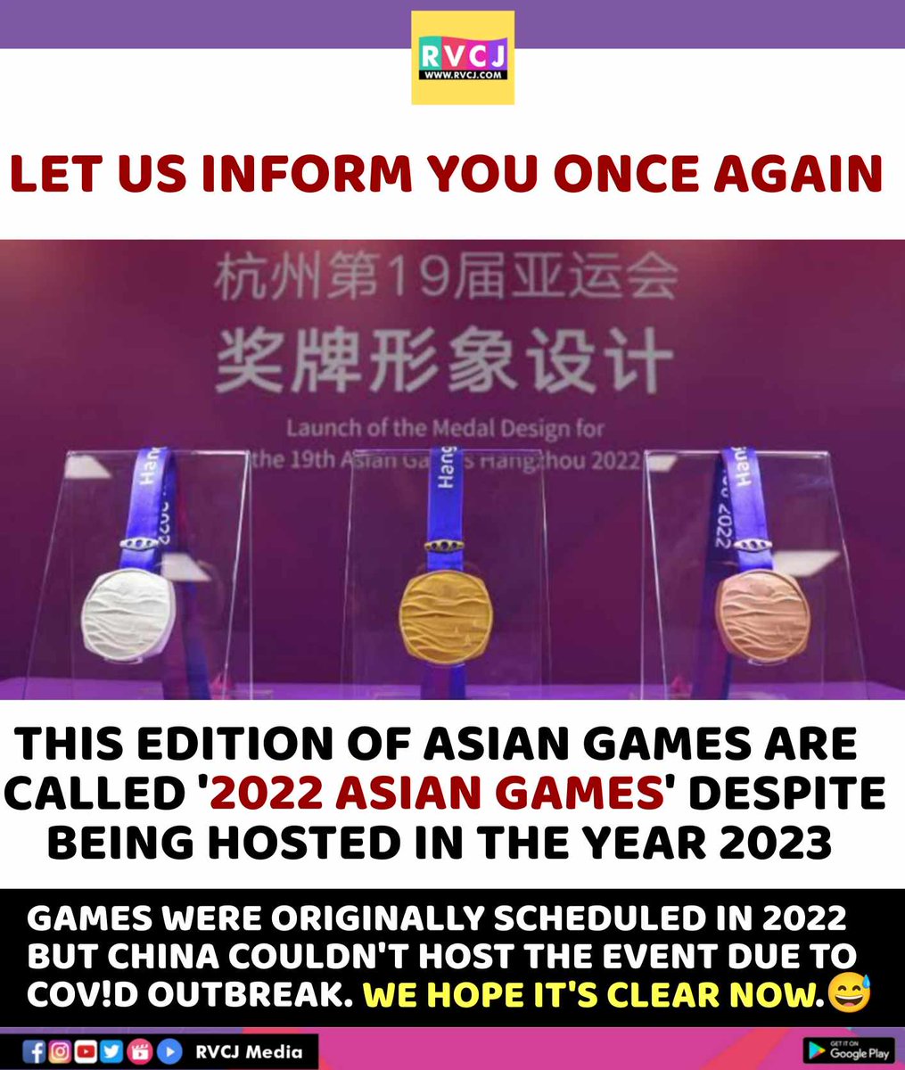 RVCJ_Sports's tweet photo. Let us inform
#india #asiagame #gold https://t.co/iuKQtk431i