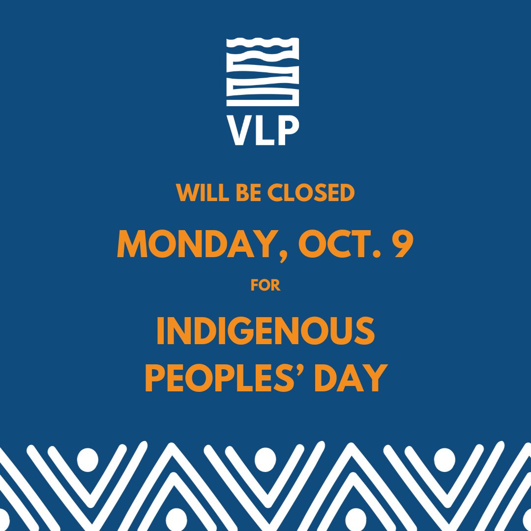 VLP closes early today, 10/6, at 2:30 p.m. and will be closed Monday, 10/9 for Indigenous Peoples' Day. Have a great long weekend! #vlpboston