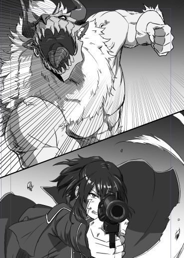 今進めてる不穏百合のチラ見せです。アクションもあるよ! 