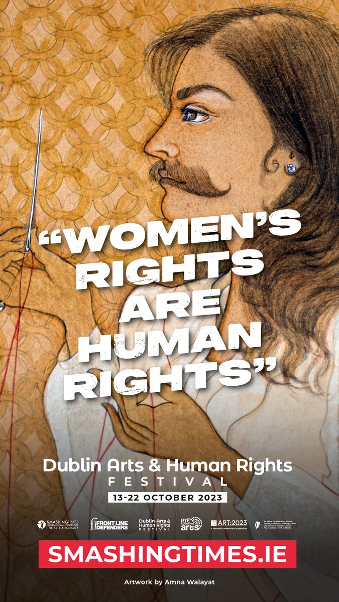 Smashing Times (@smashing_times) on Twitter photo <a href="/FrontLineHRD/">Front Line Defenders</a> <a href="/rte/">RTÉ</a> <a href="/artscouncil_ie/">The Arts Council / An Chomhairle Ealaíon</a> <a href="/NWCI/">Womenscouncilireland</a> <a href="/FightingWordsIE/">Fighting Words</a> <a href="/PENIreland/">Irish PEN</a> <a href="/GOALNextGen/">GOAL NextGen</a> <a href="/ICCLtweet/">Irish Council for Civil Liberties 🏳️🌈</a> <a href="/trocaire/">Trócaire</a> <a href="/MotherTonguesIE/">MotherTonguesIreland</a> <a href="/Refugees/">UNHCR, the UN Refugee Agency</a> <a href="/IHRF_English/">International Human Rights Foundation</a> <a href="/IrishRefugeeCo/">Irish Refugee Council</a> <a href="/ivanabacik/">Ivana Bacik</a> <a href="/_IHREC/">Irish Human Rights & Equality Commission</a> 💬 “Women’s Rights are Human Rights”
🟥🟥🟥 Dublin Arts & Human Rights Festival. In Solidarity: An International Celebration of Arts and Human Rights
#DAHRF #Dublin #HumanRights #RTESupportingTheArts (🧵 3/9)
➡️ Explore the 2023 programme now: smashingtimes.ie/festivals/dubl… <a href="/FrontLineHRD/">Front Line Defenders</a> <a href="/rte/">RTÉ</a> <a href="/artscouncil_ie/">The Arts Council / An Chomhairle Ealaíon</a> <a href="/NWCI/">Womenscouncilireland</a> <a href="/FightingWordsIE/">Fighting Words</a> <a href="/PENIreland/">Irish PEN</a> <a href="/GOALNextGen/">GOAL NextGen</a> <a href="/ICCLtweet/">Irish Council for Civil Liberties 🏳️🌈</a> <a href="/trocaire/">Trócaire</a> <a href="/MotherTonguesIE/">MotherTonguesIreland</a> <a href="/Refugees/">UNHCR, the UN Refugee Agency</a> <a href="/IHRF_English/">International Human Rights Foundation</a> <a href="/IrishRefugeeCo/">Irish Refugee Council</a> <a href="/ivanabacik/">Ivana Bacik</a> <a href="/_IHREC/">Irish Human Rights & Equality Commission</a> 💬 “Women’s Rights are Human Rights”
🟥🟥🟥 Dublin Arts & Human Rights Festival. In Solidarity: An International Celebration of Arts and Human Rights
#DAHRF #Dublin #HumanRights #RTESupportingTheArts (🧵 3/9)
➡️ Explore the 2023 programme now: smashingtimes.ie/festivals/dubl…