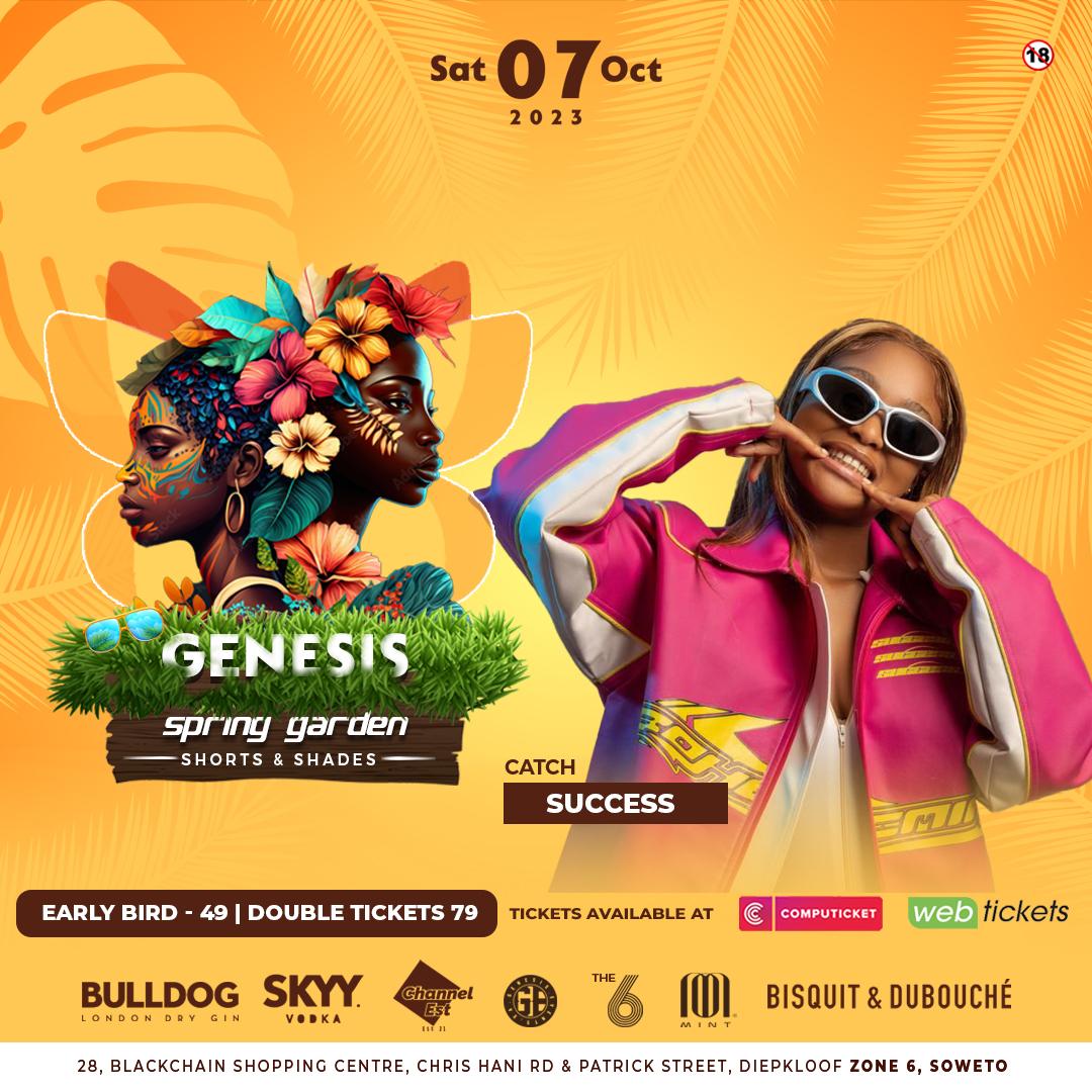 AHT_YssY's tweet photo. Join us at the Spring Garden tomorrow for an amazing time with @DBNGOGO, @tnk_musiq, and @Mhawkeys!
It's #GenesisSpringGarden, ziyakhala #ShortsAndShorts https://t.co/I28vh82zOG