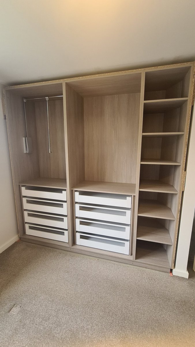 Job done for today , don't like starting installs on a Friday &amp; especially when I don't have the vinyl yet , anyway 1st of 3 builds in his gaff sort of matching a media cabinet I did for them a few years back 👍