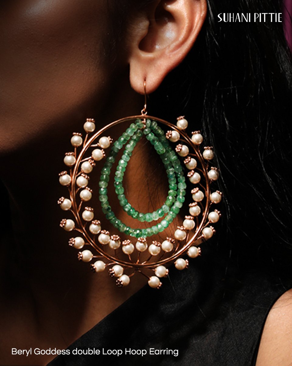 Hoop earrings will never go out of style. #JustHoopIt👏

Take Queen Energy👑to another level with Beryl and Pearl embellished hoops. Shop Now 🔗

@ spweb.co/SM_hoops
​
​#SuhaniPittie #HoopEarrings #GemstoneJewellery #Beryl #UniqueLooks #JewelleryStyling #Jewellerylayering