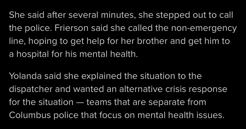 DO NOT CALL THE POLICE ON YOUR LOVED ONE STRUGGLING WITH MENTAL HEALTH!!!!