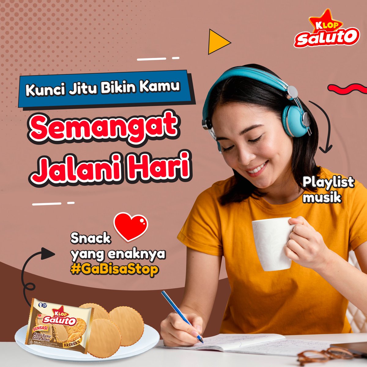Klopbiscuit's tweet photo. Udah hampir memasuki weekend gini, yakin bisa kalahin magnet kasur buat hadapi hari-hari? Nih, mimin kasih solusinya biar kamu makin siap dan semangat. Kalau tips ala kamu gimana nih? 😉

#KLOP #KLOPCrackers #KLOPBiscuit #KLOPSaluto #GaBisaStop #AsyikinBarengKlop #activity https://t.co/lAwoJARmBa
