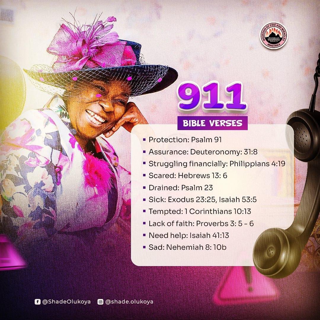 REAL_DKOLUKOYA's tweet image. In moments of panic, confusion, or distress, certain Bible verses have become a go-to references for individuals reaching out for spiritual support. 

These "911 bible verses" serve as a source of reassurance of God's presence and love even in the darkest moments, I encourage you