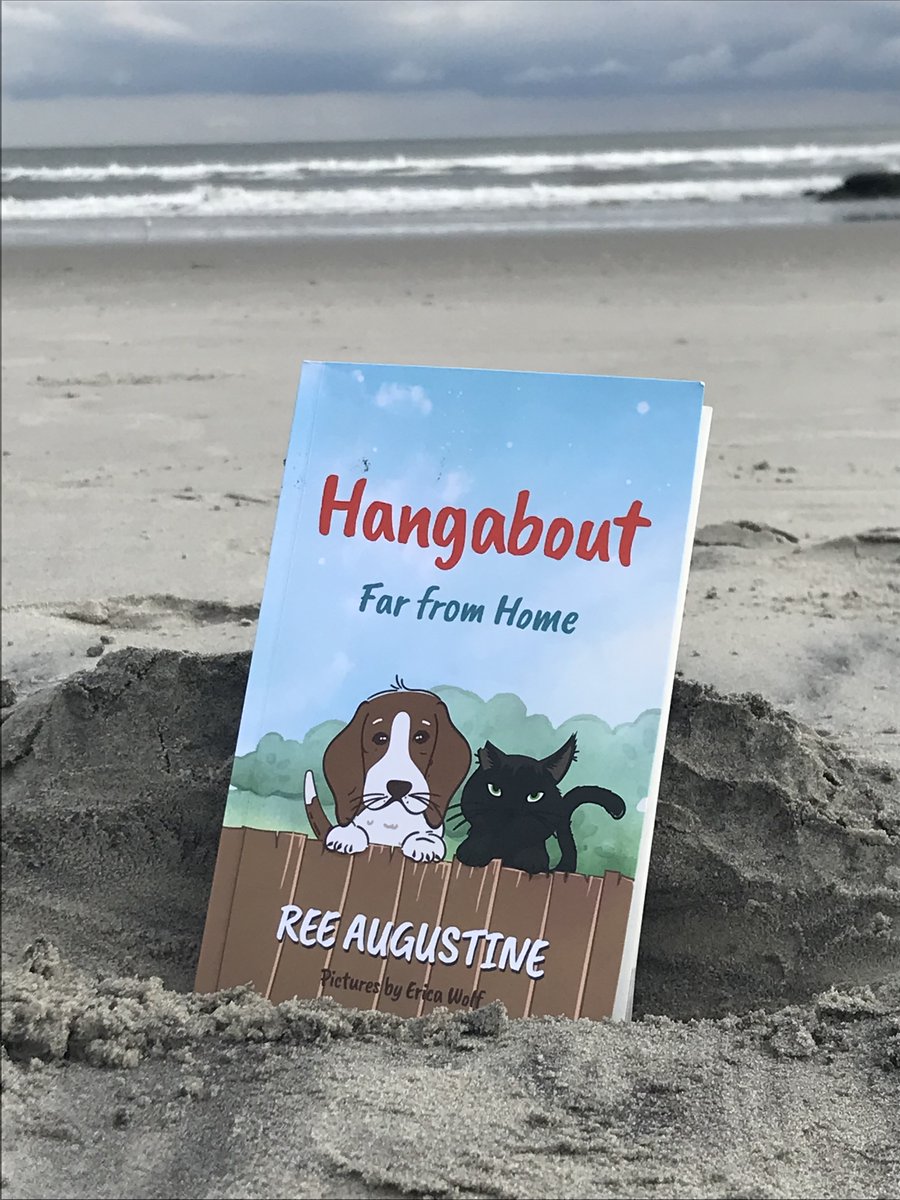 ReeAugustine's tweet photo. Hangabout loves to journey. His story can be read anywhere. #middlegrade #teachers #educators #books #readersoftwitter #camping #beach #Mgin23 #libarians #elementary https://t.co/IJdz7pzUbT