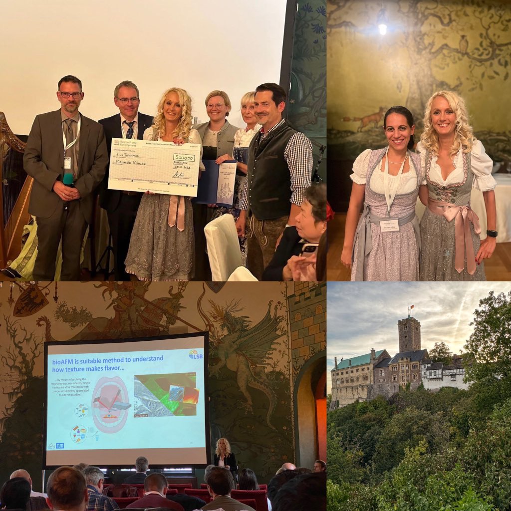 Melanie Köhler (@melli_koehler) on Twitter photo Beyond proud and honored for presenting my research @ #Wartburg #Symposium and for winning the <a href="/Nestle/">Nestlé</a> award for Excellence in Flavor Science. Sincerely grateful to all my colleagues <a href="/LeibnizLSB/">Leibniz-Institut für Lebensmittel-Systembiologie</a> and mentors across borders for supporting me. Such a great meeting! Beyond proud and honored for presenting my research @ #Wartburg #Symposium and for winning the <a href="/Nestle/">Nestlé</a> award for Excellence in Flavor Science. Sincerely grateful to all my colleagues <a href="/LeibnizLSB/">Leibniz-Institut für Lebensmittel-Systembiologie</a> and mentors across borders for supporting me. Such a great meeting!