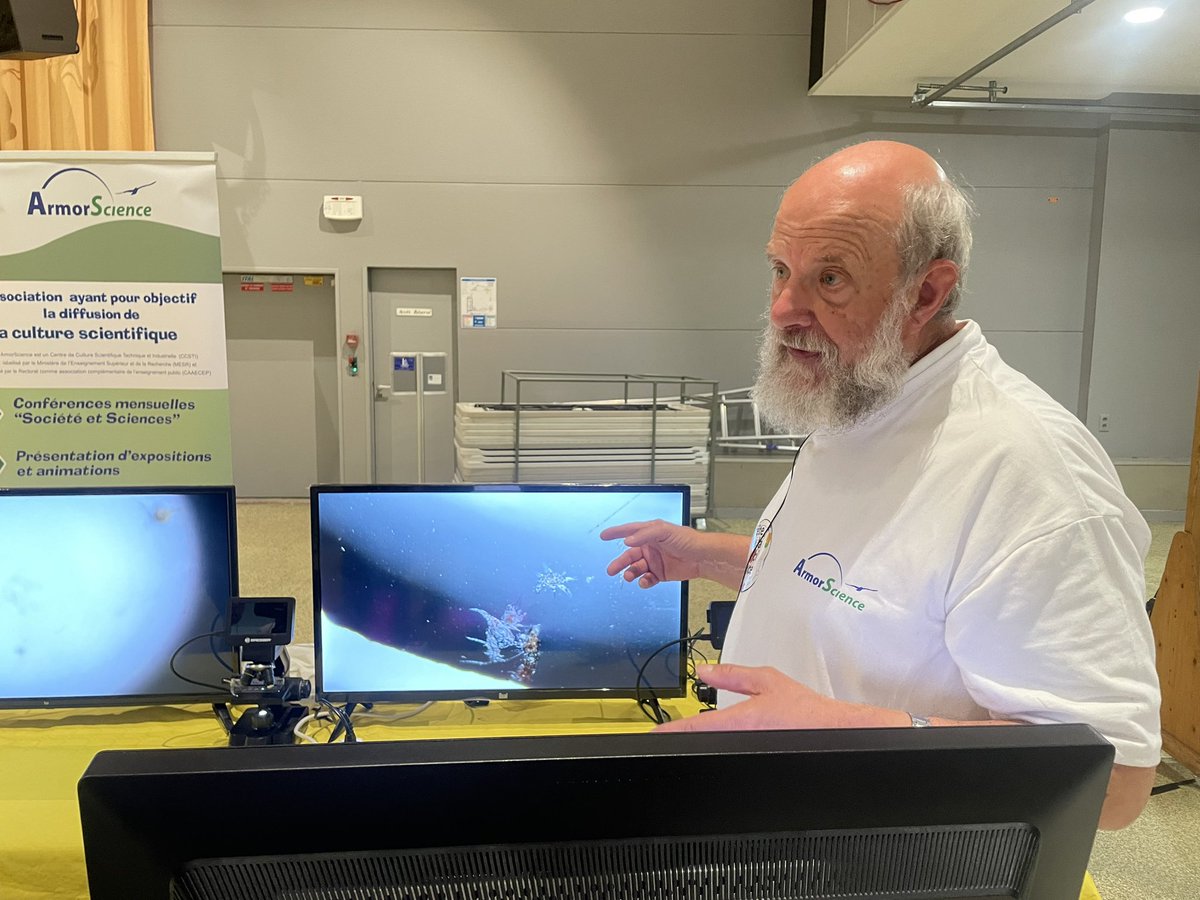 planetarium_bzh's tweet photo. [Fete de la science]
Du plancton sous le binoculaire… Les copepodes ont été les guest stars de la Visio des scolaires à la Fête de la science. Merci ArmorScience ! #FDS2023 #fdsTregor https://t.co/OpOA3mqFom