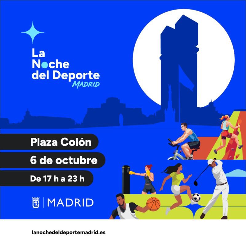 ⚽️ La Plaza de Colón acoge, este viernes por la noche, la velada más deportiva del año. que incluye actividades como fútbol, ciclismo, golf, escalada, crossfit, o basket 3x3. Un evento deportivo inclusivo y en el cual podrán participar personas de todas las edades.
