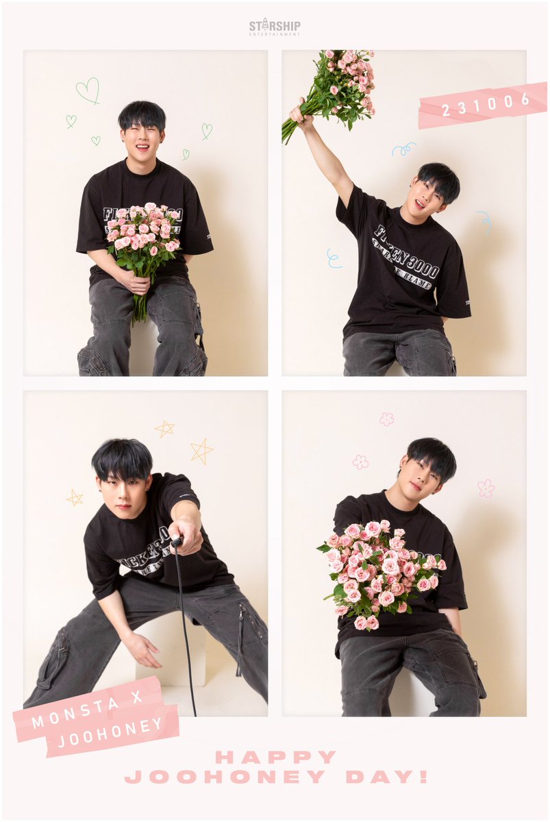whatthekpop1's tweet photo. Happy birthday to #MonstaX's #Joohoney! 🎉 #kpop https://t.co/47oiz3ztDZ