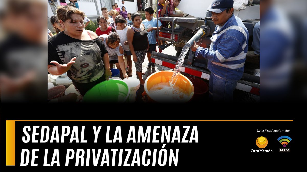 otramiradaperu's tweet image. #MesaPolitica
🔴📣Dirigente Isarra explica qué intereses hay tras la intención de vender la empresa pública del agua 
🎙️@pacoalsur entrevista dirigente Luis Isarra Delgado, secretario general @FENTAP4 #Sedapal #CorteDeAgua
 📺👉bit.ly/3LM9FYP