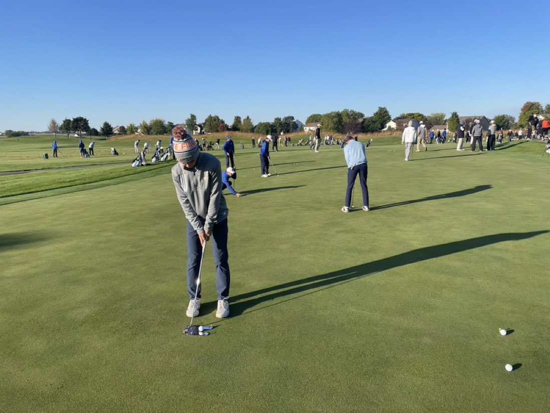 chadnegley's tweet photo. It’s time! Let’s go @CalebNegley3 @IHSA_IL #statefinals #ihsagolf https://t.co/2oDyyhNmQL
