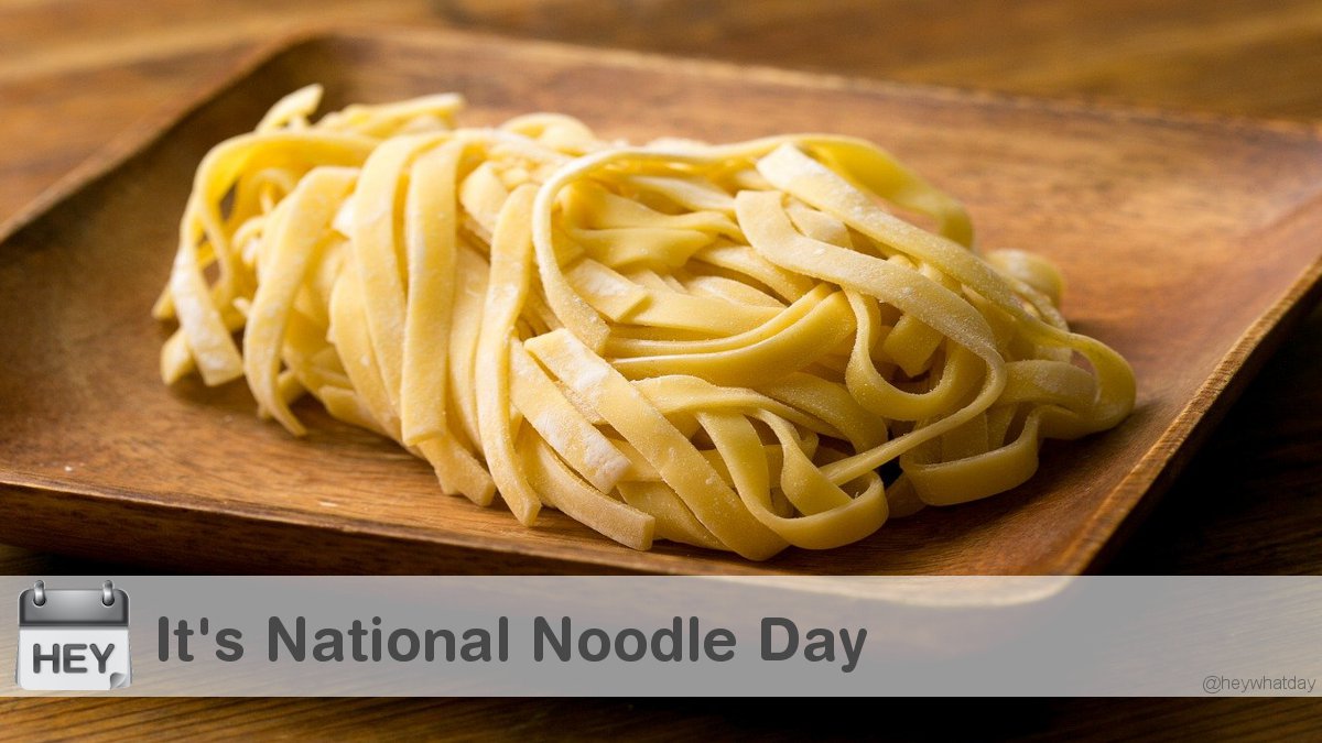 It's National Noodle Day! 
#Carbs #NationalNoodleDay #NoodleDay