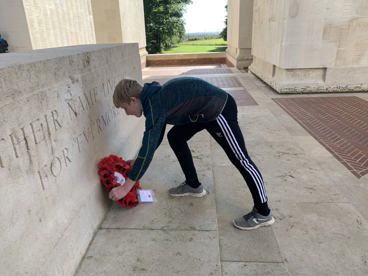ReedsRev's tweet photo. Final service to honour 14 ORs at the Thiepval memorial, lay a wreath and promise to remember. https://t.co/6WBJKcAEsM
