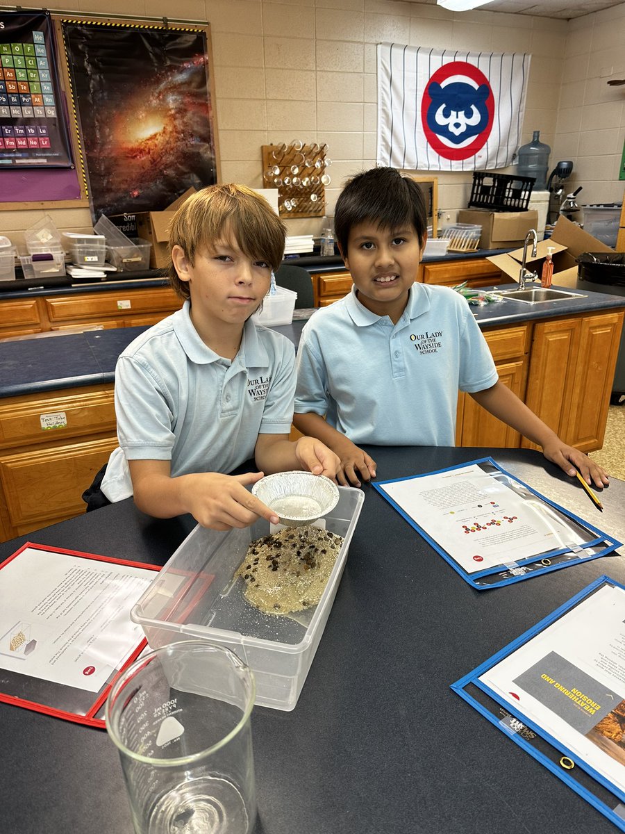 msgriesmeyerOLW's tweet photo. 6th graders are working through stations to investigate the structure of volcanos and model changes in the Earth’s surface. @olwschoolAH https://t.co/URehAjB2Lm