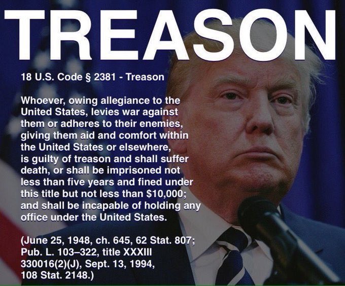 Trump’s stunt in disclosing details about American nuclear submarines to an Australian billionaire at MarALago is TREASON. He MUST be arrested and jailed immediately.