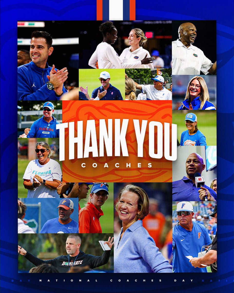 To the best, happy national coaches day! #GoGators