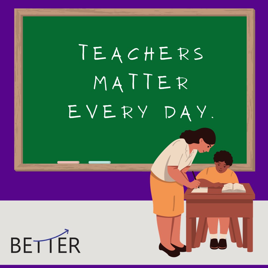 I love seeing all the shout outs to teachers yesterday. But let's remember: if we want to make real progress, the other 364 days of the year are just as important. #teachersmatter #teachersdeserveBETTER