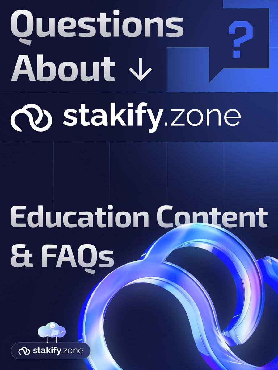 Stakify_zone's tweet photo. Questions about https://t.co/v5kZ732yE3? We’ve got answers. Stay tuned for Educational content and FAQs covering all you need to know about staking your NFTs with https://t.co/v5kZ732yE3 on Aura Network📚#NFTStakingFAQs #StakifyEducation https://t.co/BQc1sQElVI