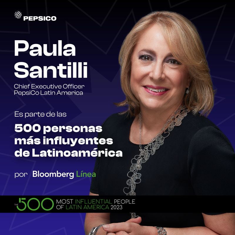 Pleased that <a href="/BloombergLinea_/">Bloomberg Línea</a>  has recognized what all of us at <a href="/PepsiCo/">PepsiCo</a> already know, that under Paula’s leadership PepsiCo Latin America is not only transforming our business, but also helping to build a more sustainable food system. Congrats, <a href="/p_santilli/">Paula Santilli</a>!