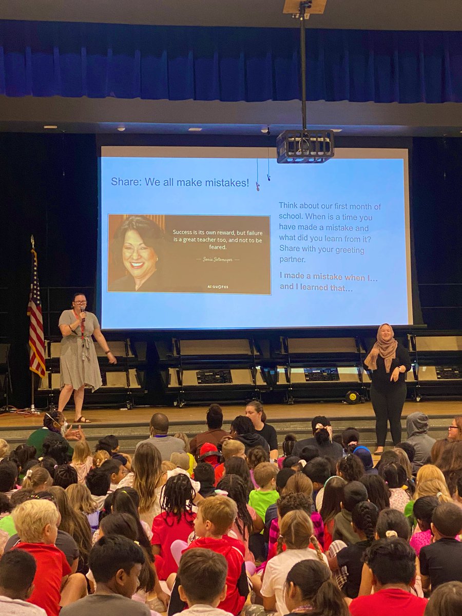 ☀️Buenos días Fleet Falcons☀️We LOVE School-Wide Morning Meetings!!Today, we focused on #HispanicHeritageMonth and practiced greeting our peers in Spanish. We also learned about invaluable Hispanic leaders such as #SoniaSotomayor. <a href="/Gildea_Jenn/">Jennifer Gildea</a> <a href="/AP_FleetFalcons/">AP_FleetFalcons</a>