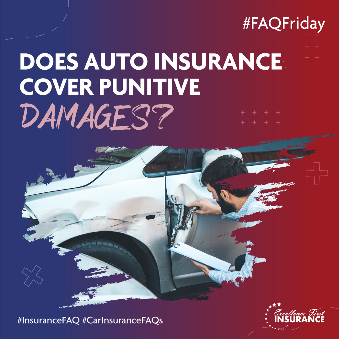 xcellence1stIns's tweet image. Drive smart, and know your coverage! Auto insurance might not cover punitive damages resulting from gross negligence or intentional misconduct. Stay informed to steer clear of surprises by being a safe driver. 

#AutoInsuranceFacts #KnowYourCoverage #FAQFriday #InsuranceFAQ