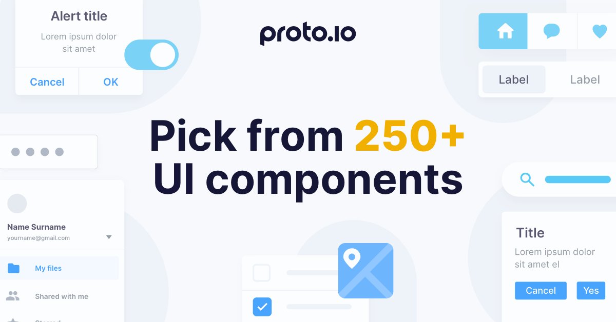 Create mobile, web, tablet, or wearable prototypes with Proto.io's fully-customizable drag-and-drop UI components. Find out more: proto.io/product/ui-com…