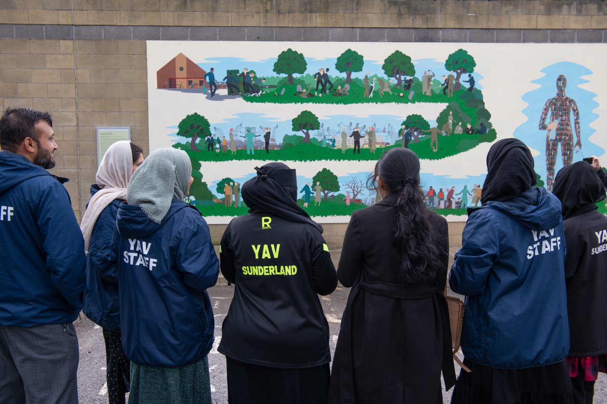 Sunderland Culture (@sundculture) on Twitter photo We’re delighted to unveil <a href="/ChadMccail/">Chad McCail</a>'s Mural for <a href="/My_Metro/">Tyne and Wear Metro</a> Millfield Station today!
The mural was commissioned to celebrate Metro's 40th Anniversary and has been designed in partnership with Sunderland community groups Pallion Action Group and <a href="/YAV_Sunderland/">YAV</a>.
1/2 We’re delighted to unveil <a href="/ChadMccail/">Chad McCail</a>'s Mural for <a href="/My_Metro/">Tyne and Wear Metro</a> Millfield Station today!
The mural was commissioned to celebrate Metro's 40th Anniversary and has been designed in partnership with Sunderland community groups Pallion Action Group and <a href="/YAV_Sunderland/">YAV</a>.
1/2