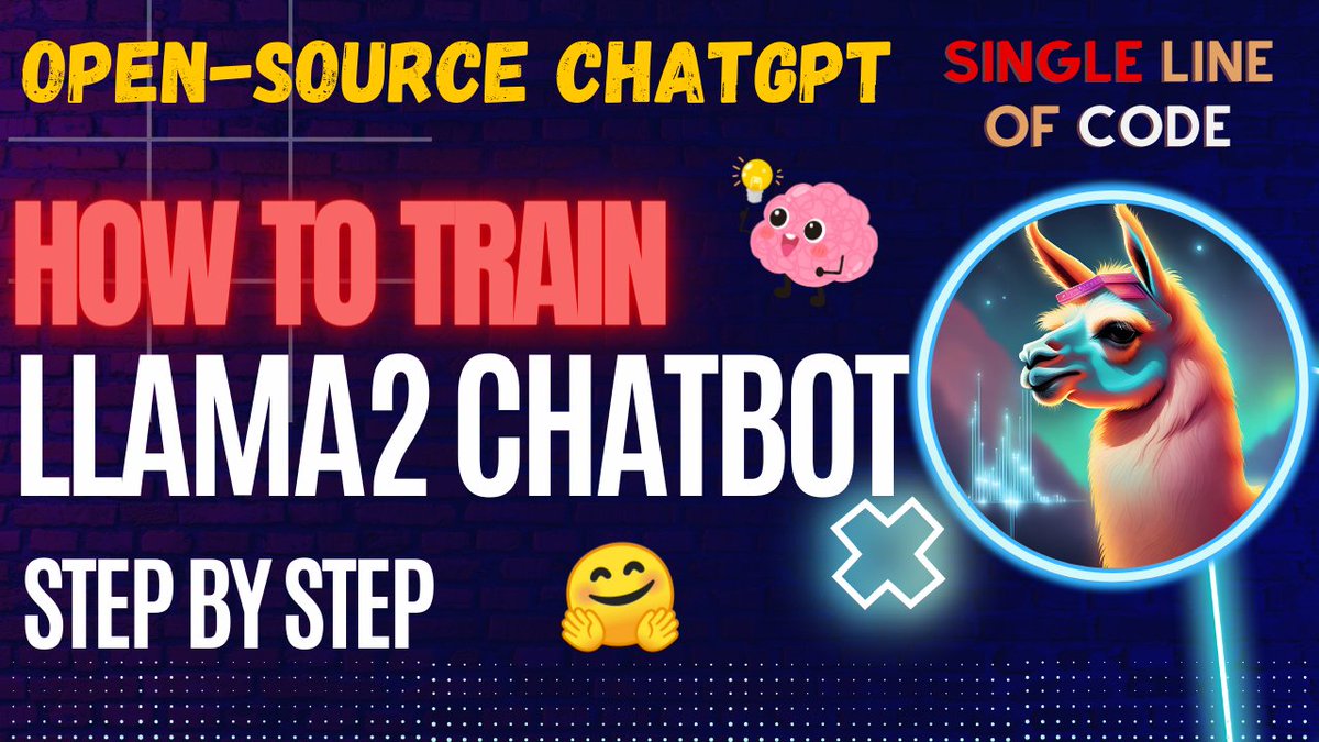 mesudarshan's tweet photo. LLAMA2 🦙: FINE-TUNE ON YOUR DATA WITH SINGLE LINE OF CODE IN @GoogleColab 🚀
@huggingface 🤗
Thanks @abhi1thakur for creating AutoTrain 🙏
🎥Youtube: https://t.co/0AhCAC7Z1J
#huggingface #autotrain #llama2 #finetuning #chatUI #codefree #opensource #MachineLearning #chatgpt https://t.co/ShiaxLzFpE